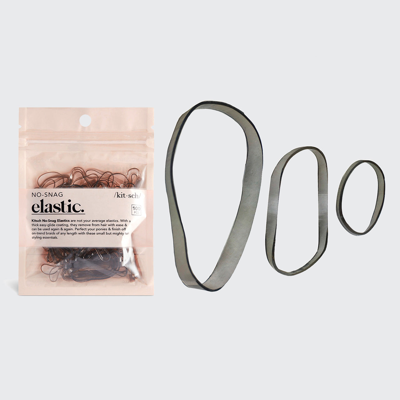 Élastique anti-accroc 100 pièces (Marron)