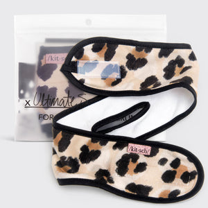Microfiber Spa Hoofdband - Luipaard