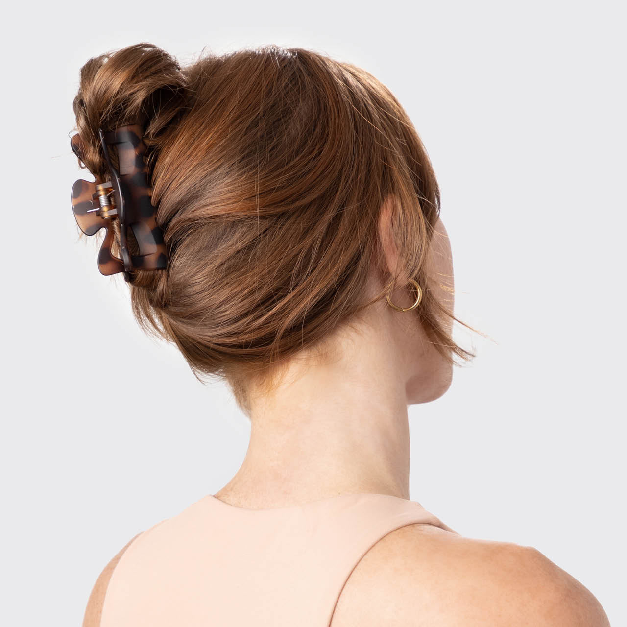 Ensemble de 2 pinces à cheveux noires et écaille de tortue - grand