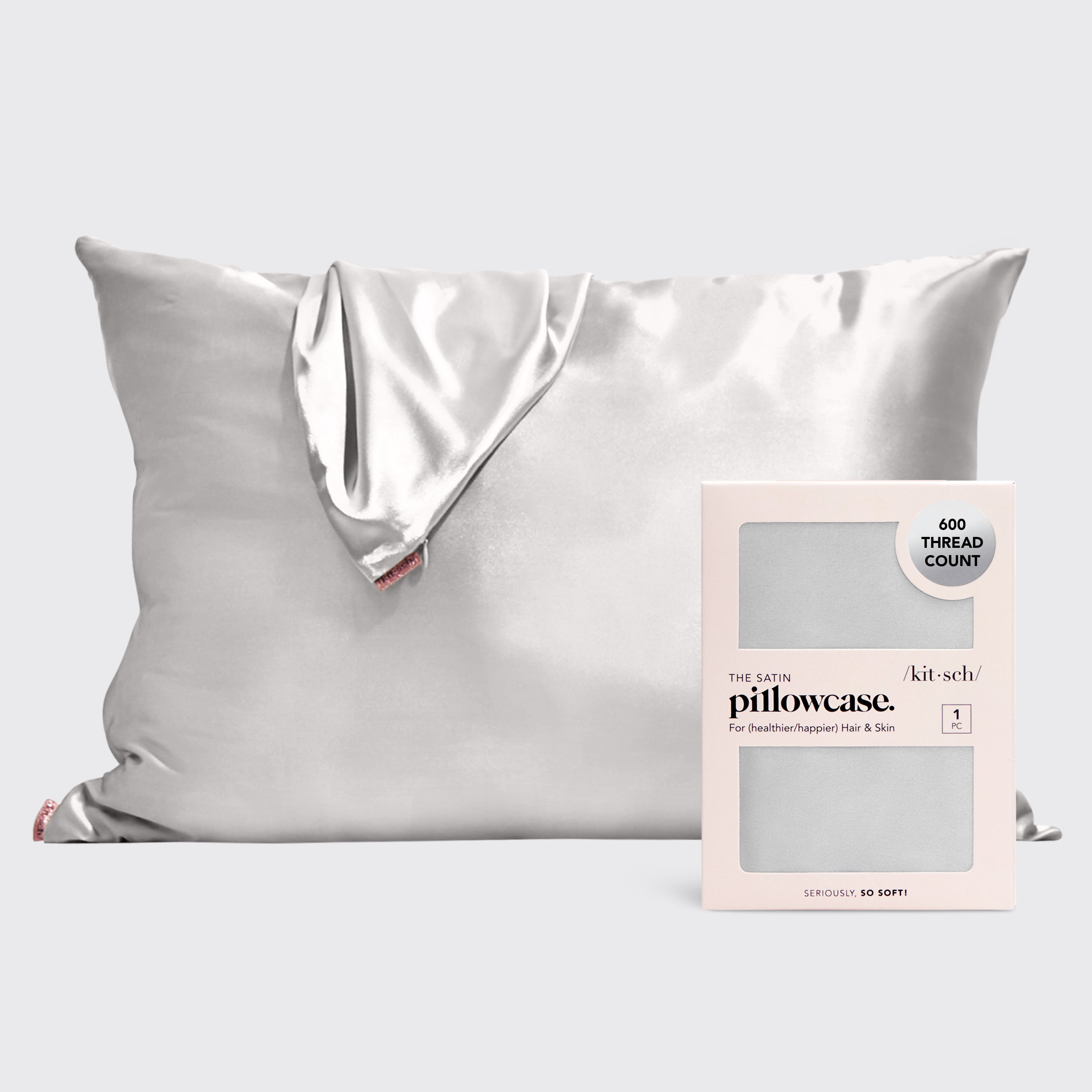 Satin Pillowcase in Silver – KITSCH
