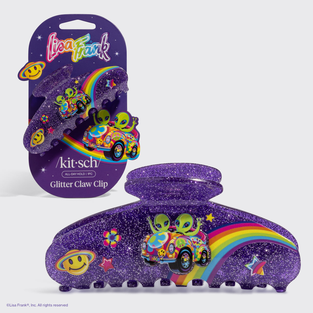 Lisa Frank x Kitsch Glitter Claw Clip in Zoomer™ & Zorbit™ – KITSCH