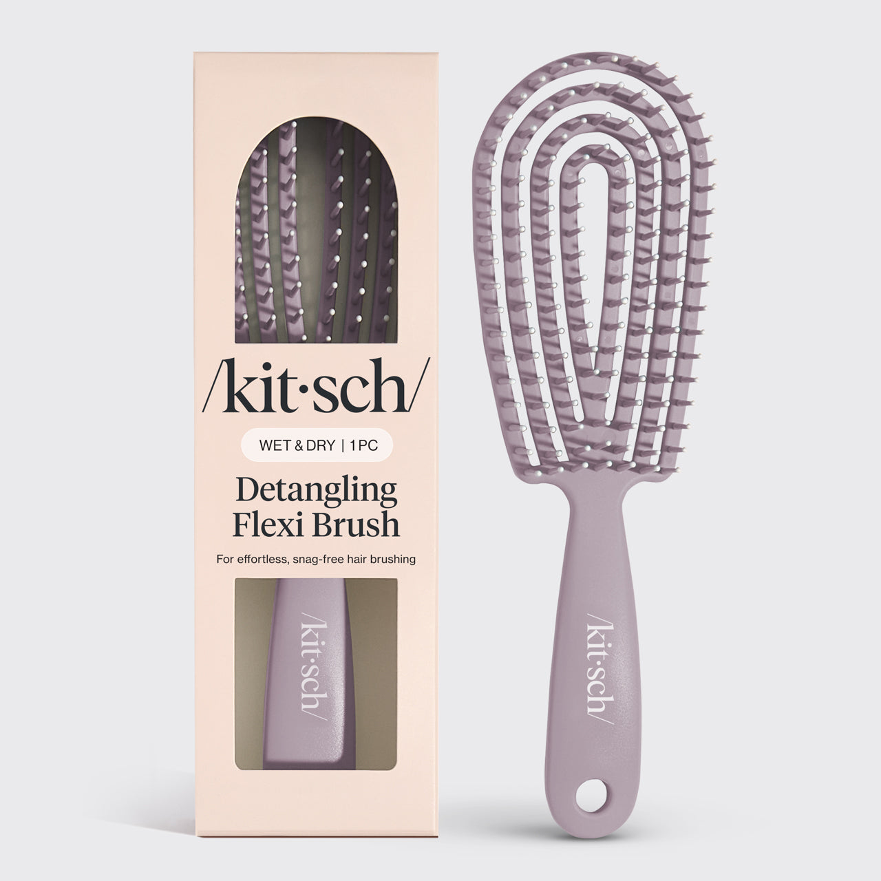 Zartes Violett Flexibürste zum Entwirren