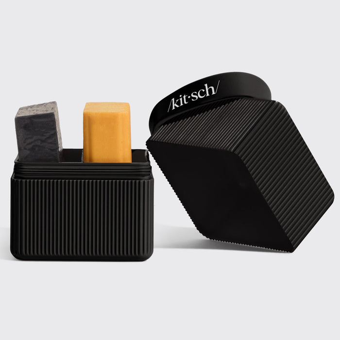Estuche de viaje con 2 compartimentos - Negro