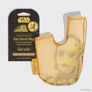 Star Wars™ & Kitsch Pochette pour shampooing solide - C-3PO