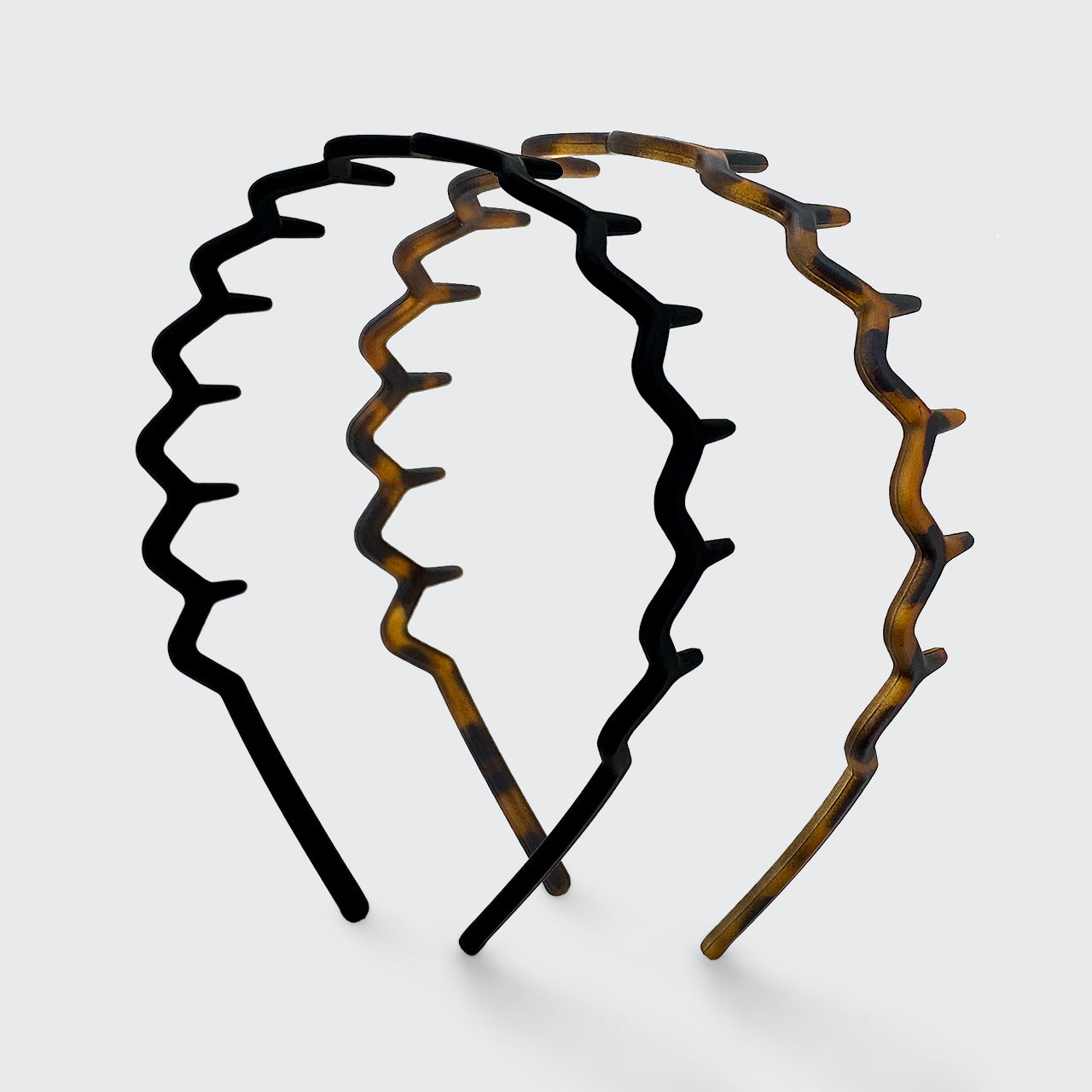 Zig Zag Headband 2pc- Black Tort – KITSCH