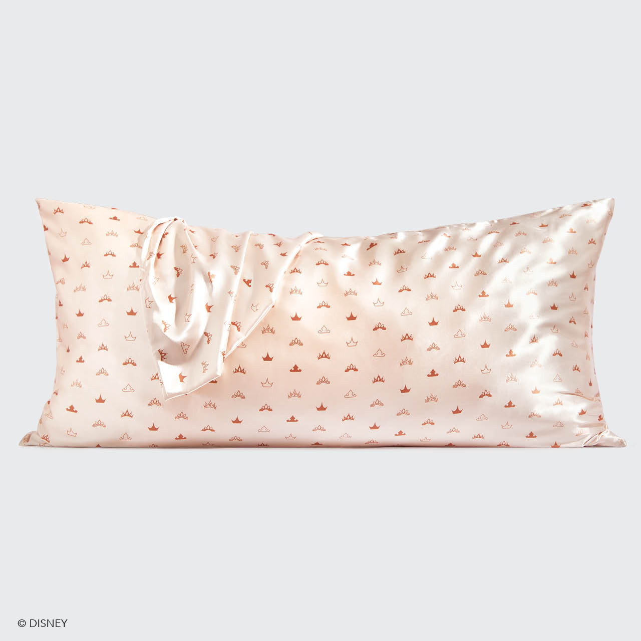 Kitsch x Disney Princess funda de almohada de satén con coronas - King