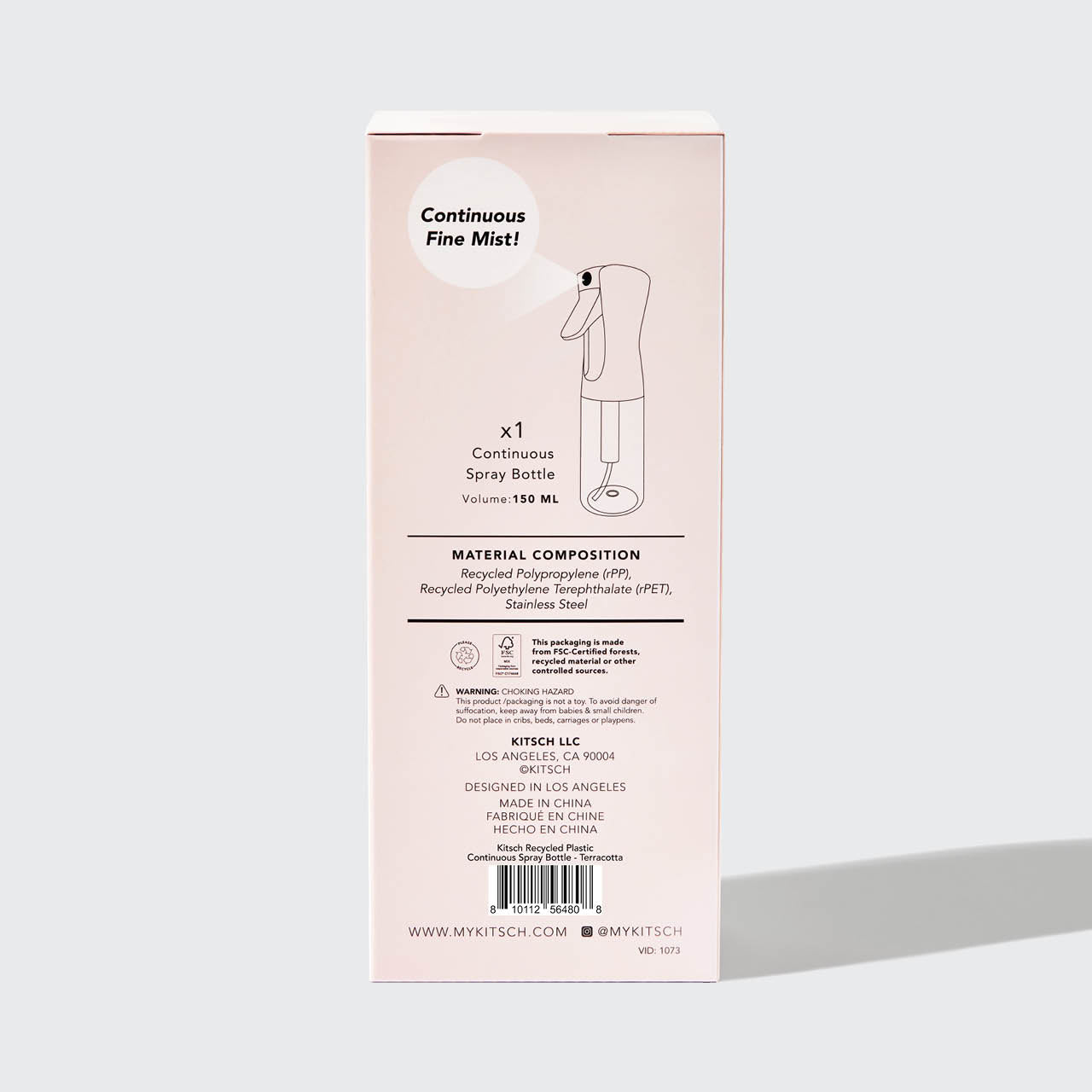 Spray pulverizador continuo - Terracota