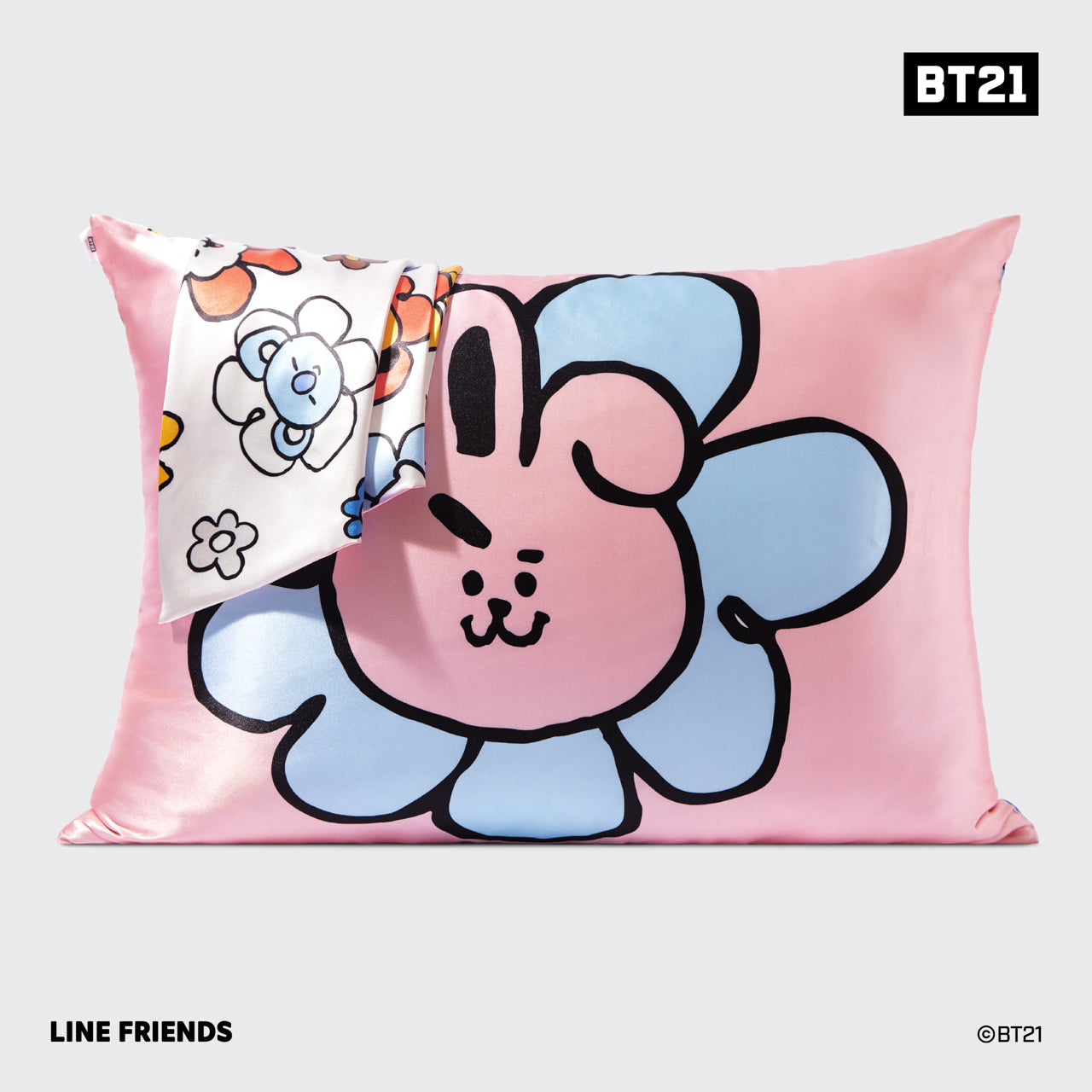 Kitsch x BT21 Taie d'oreiller en satin COOKY