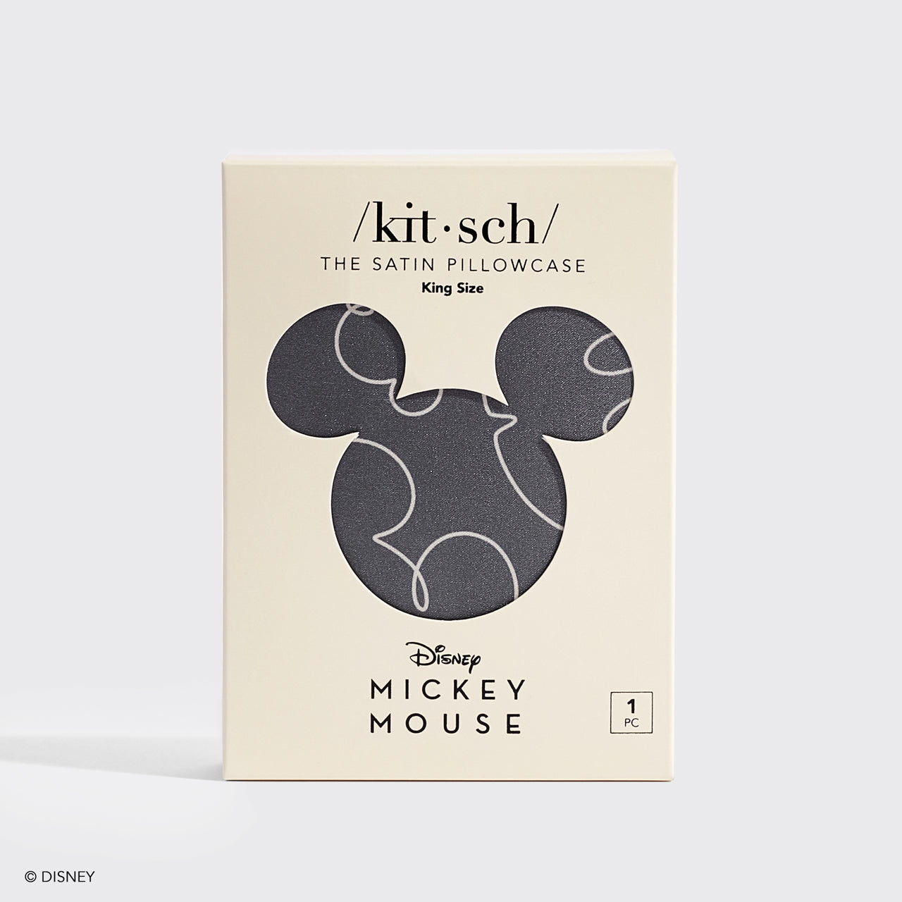 Kitsch x Mickey und Minnie Satin Kopfkissenbezug Mickey Magic - King