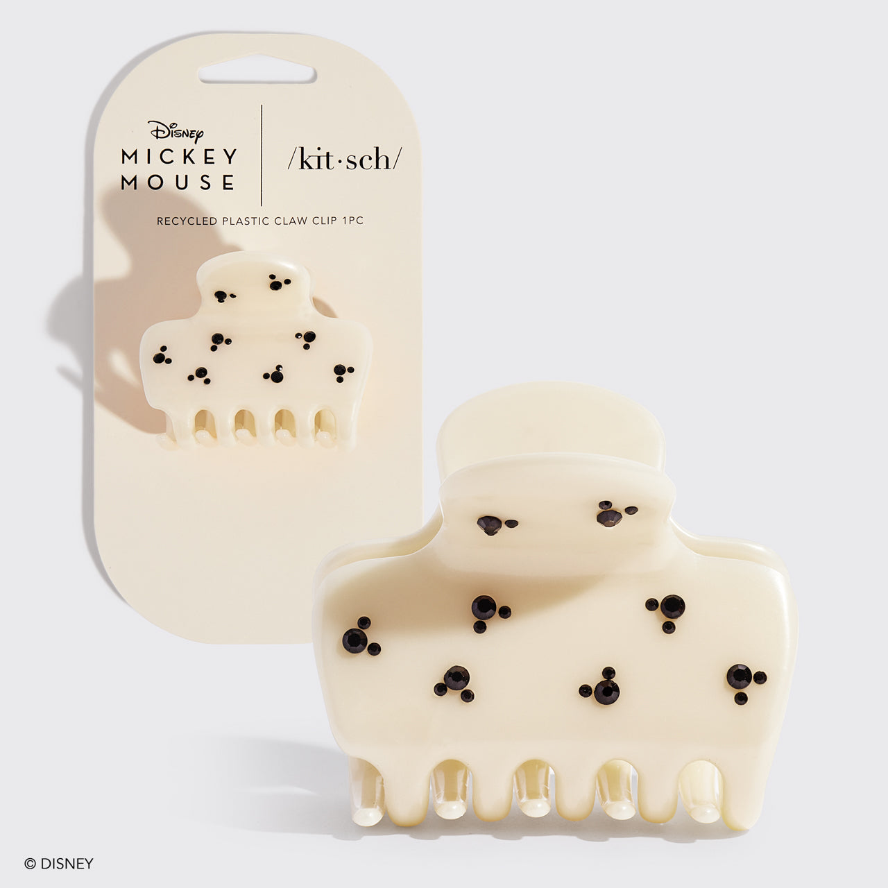 Kitsch x Mickey & Minnie Pinza Nube con pedrería - Crema
