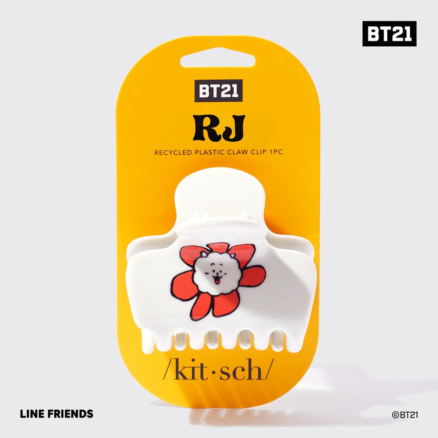 BT21 meets Kitsch Recycled Plastic Puffy Claw Clip 1pc - RJ