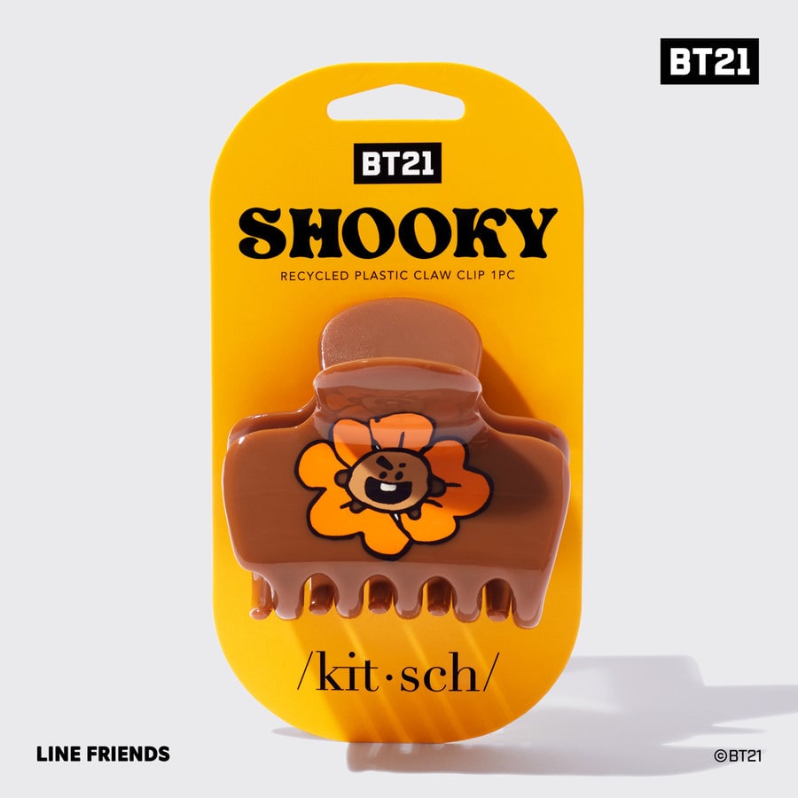 BT21 meets Kitsch Recycled Plastic Puffy Claw Clip 1pc - SHOOKY