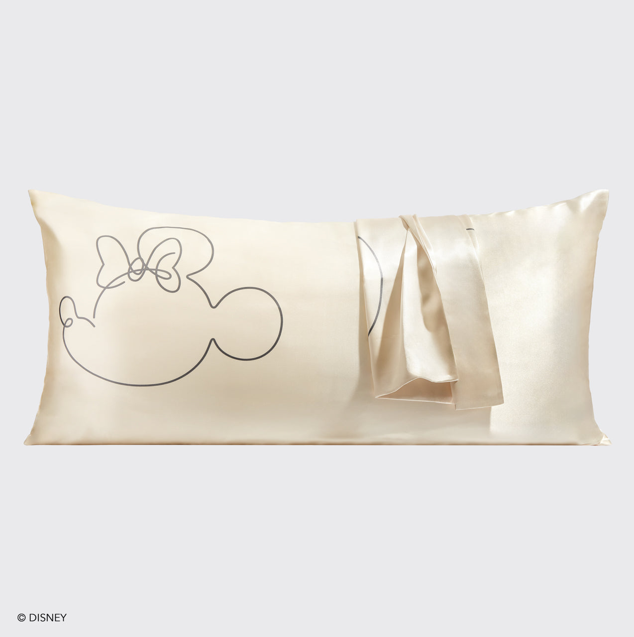 Kitsch x Mickey y Minnie Funda de almohada de satén Sra. Mouse - King