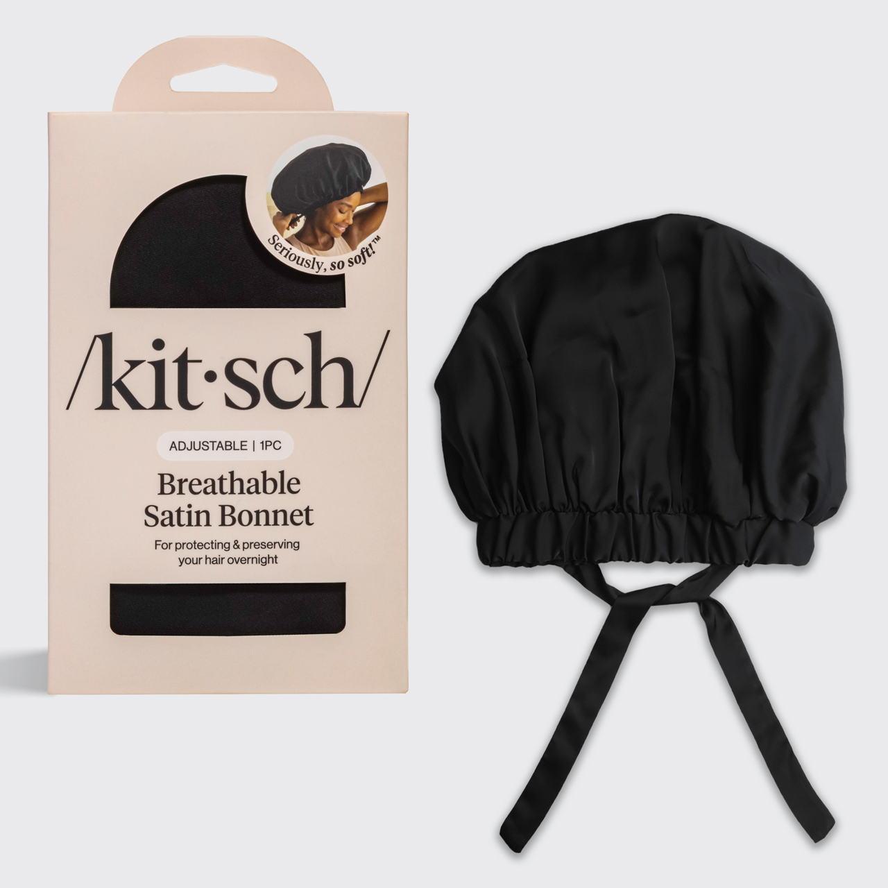 Black Satin Bonnet - XL – KITSCH