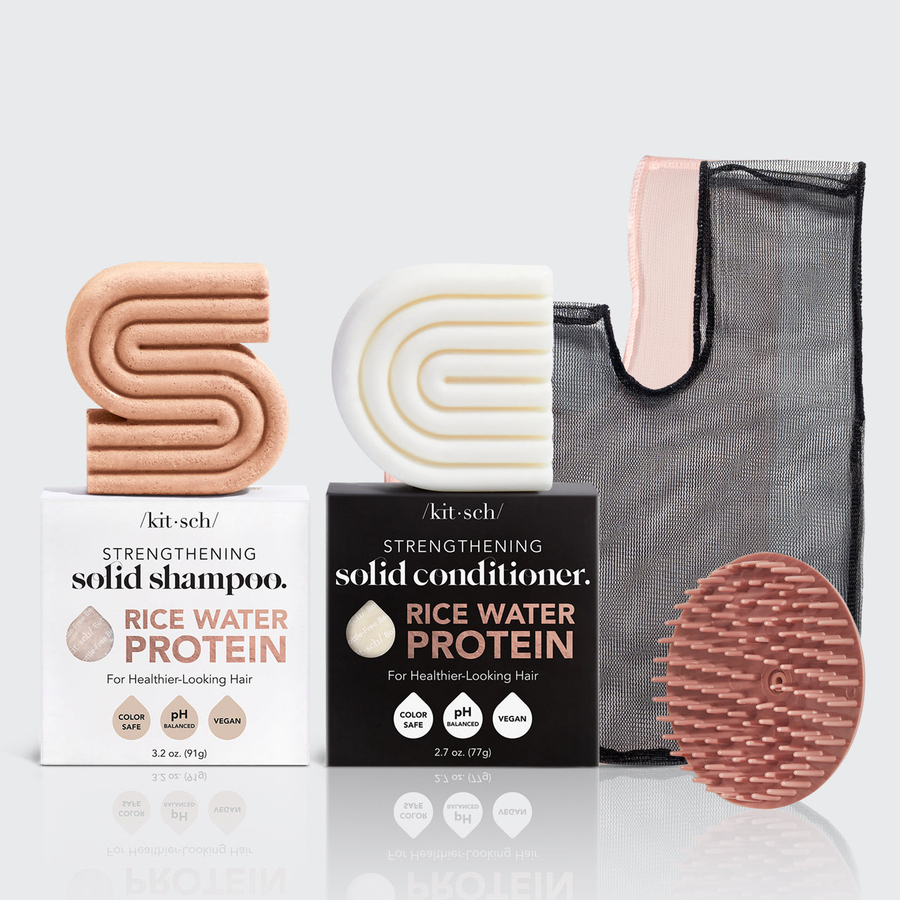 Rice Water Shampoo & Conditioner Hair Growth Bundle KITSCH