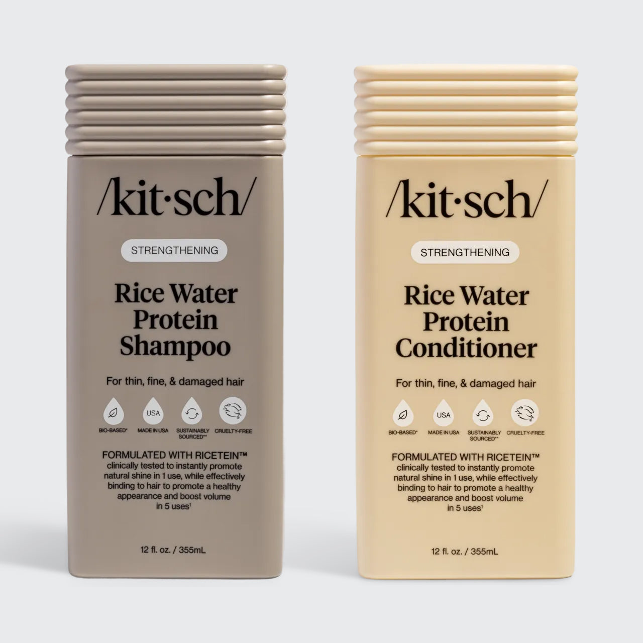 Strengthening Rice Water Shampoo & Conditioner Combo – KITSCH