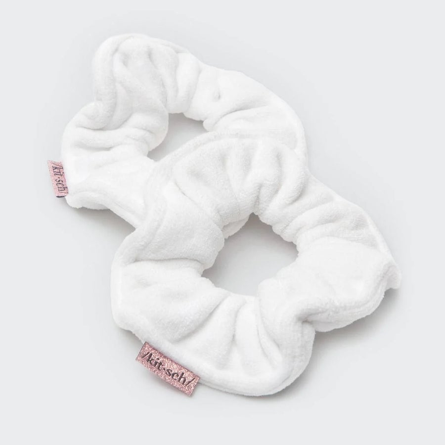 Πετσέτες μικροϊνών γρήγορου στεγνώματος Scrunchies 2τμχ - Λευκό