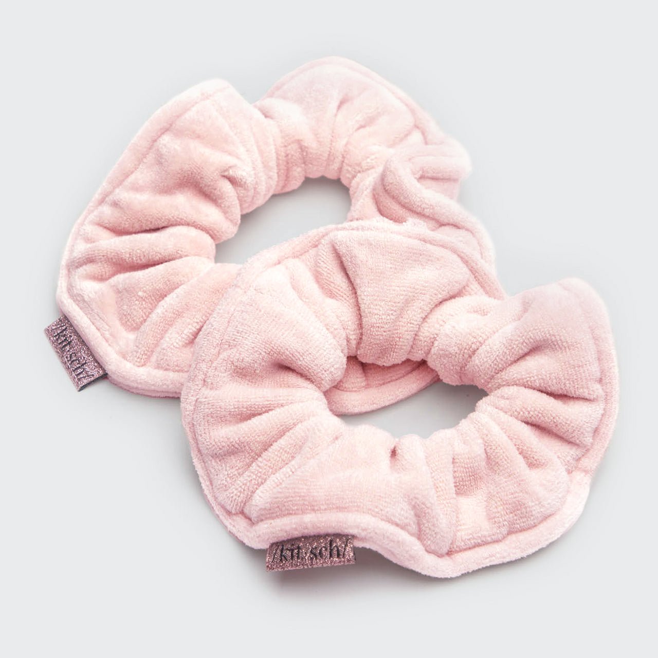 Scrunchies brevettati in microfibra per asciugamani - Blush