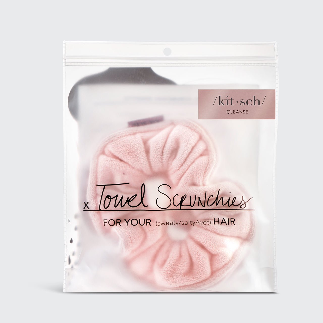 Scrunchies brevettati in microfibra per asciugamani - Blush
