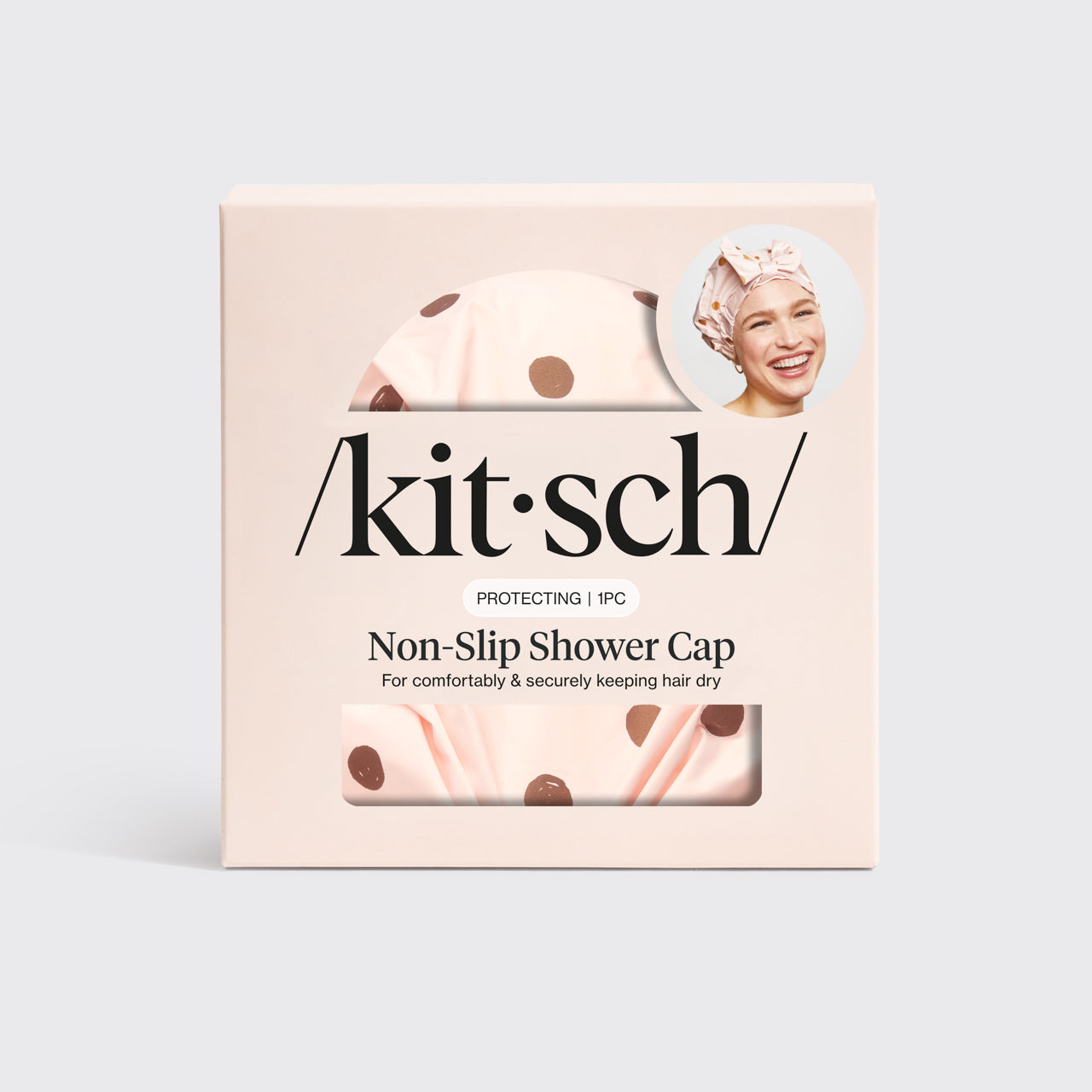 Bonnet de Douche - Pois Blush