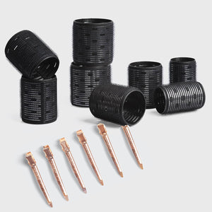 Hair Rollers + Styling Hair Clips Bundle