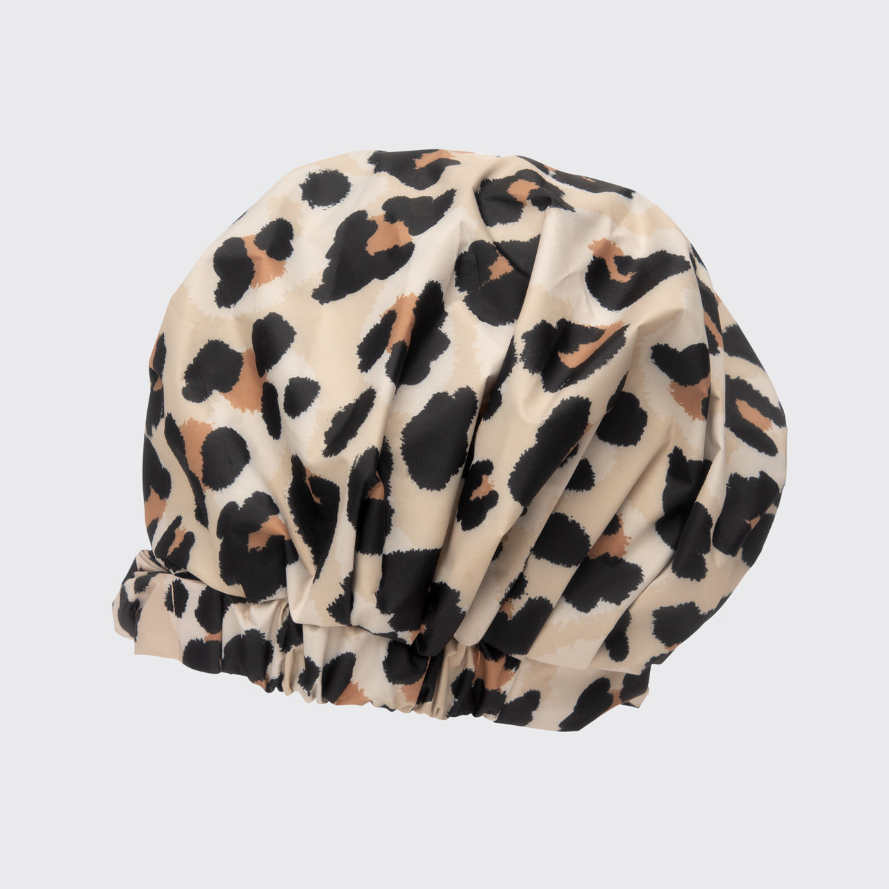Recycled Polyester Luxe Shower Cap Leopard KITSCH