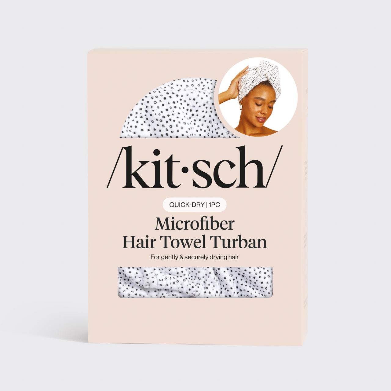 Microfiber Hair Towel - Micro Dot