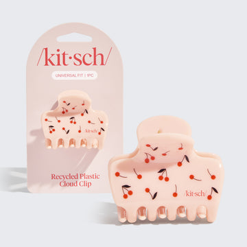 Cherry Print Creaseless Clips 4pc Set