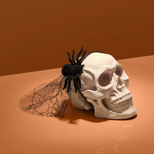 Diadema con velo de telaraña