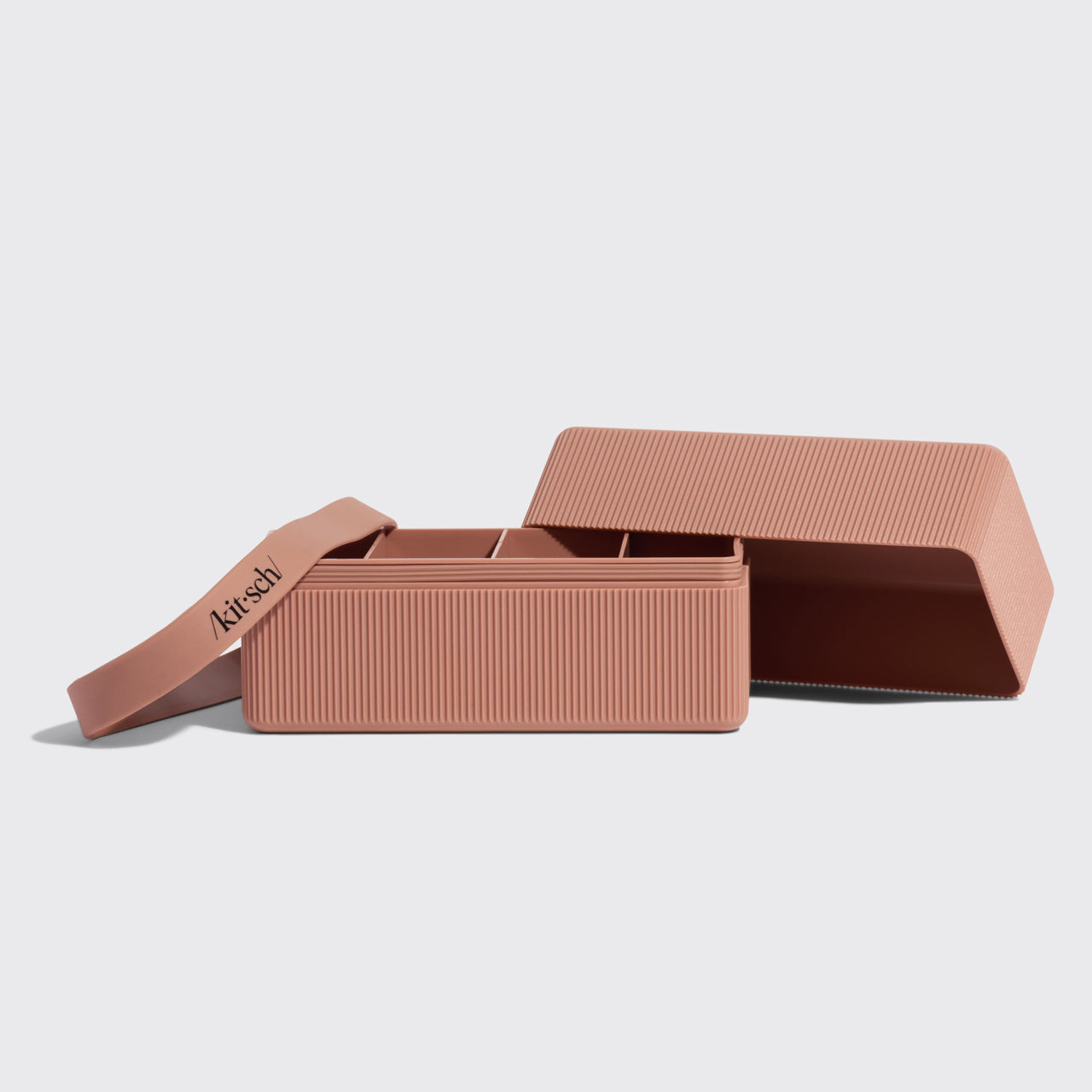 4-Compartment Travel Case - Terracotta | KITSCH