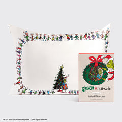The Grinch x Kitsch Federa in raso in Whoville