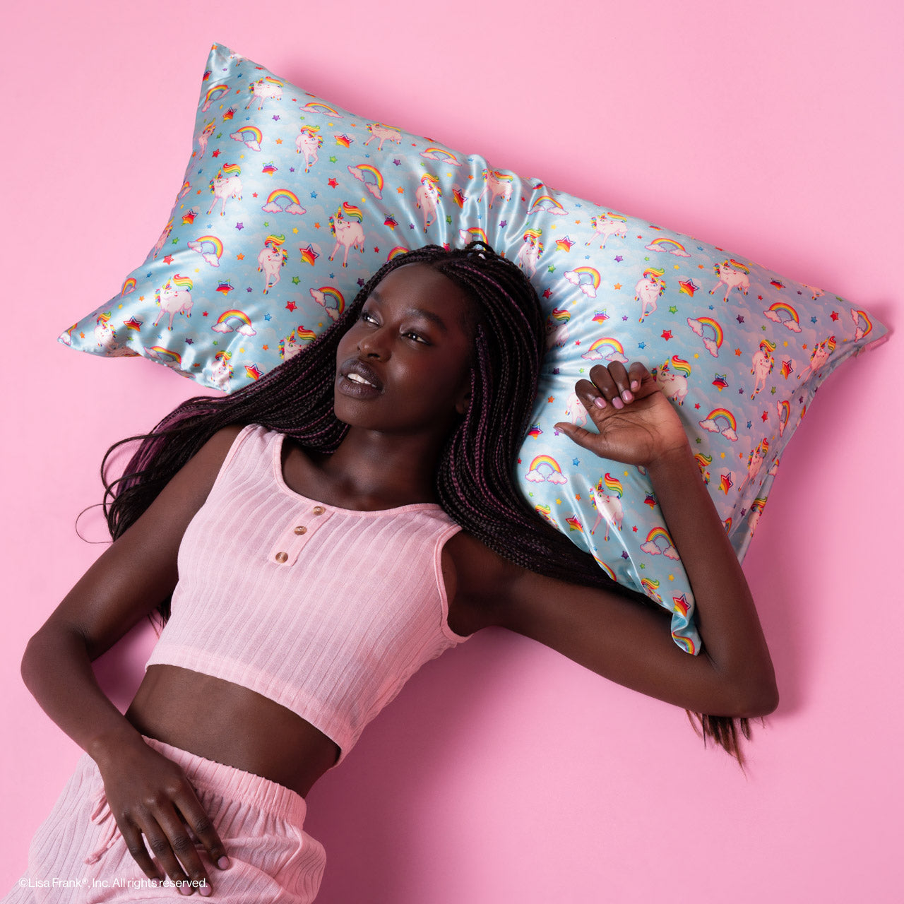 Lisa Frank x Kitsch Satin Pillowcase in Markie™ | KITSCH
