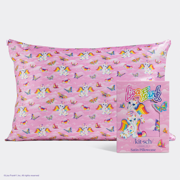 Lisa Frank x Kitsch Satin Pillowcase in Angel Kitty™