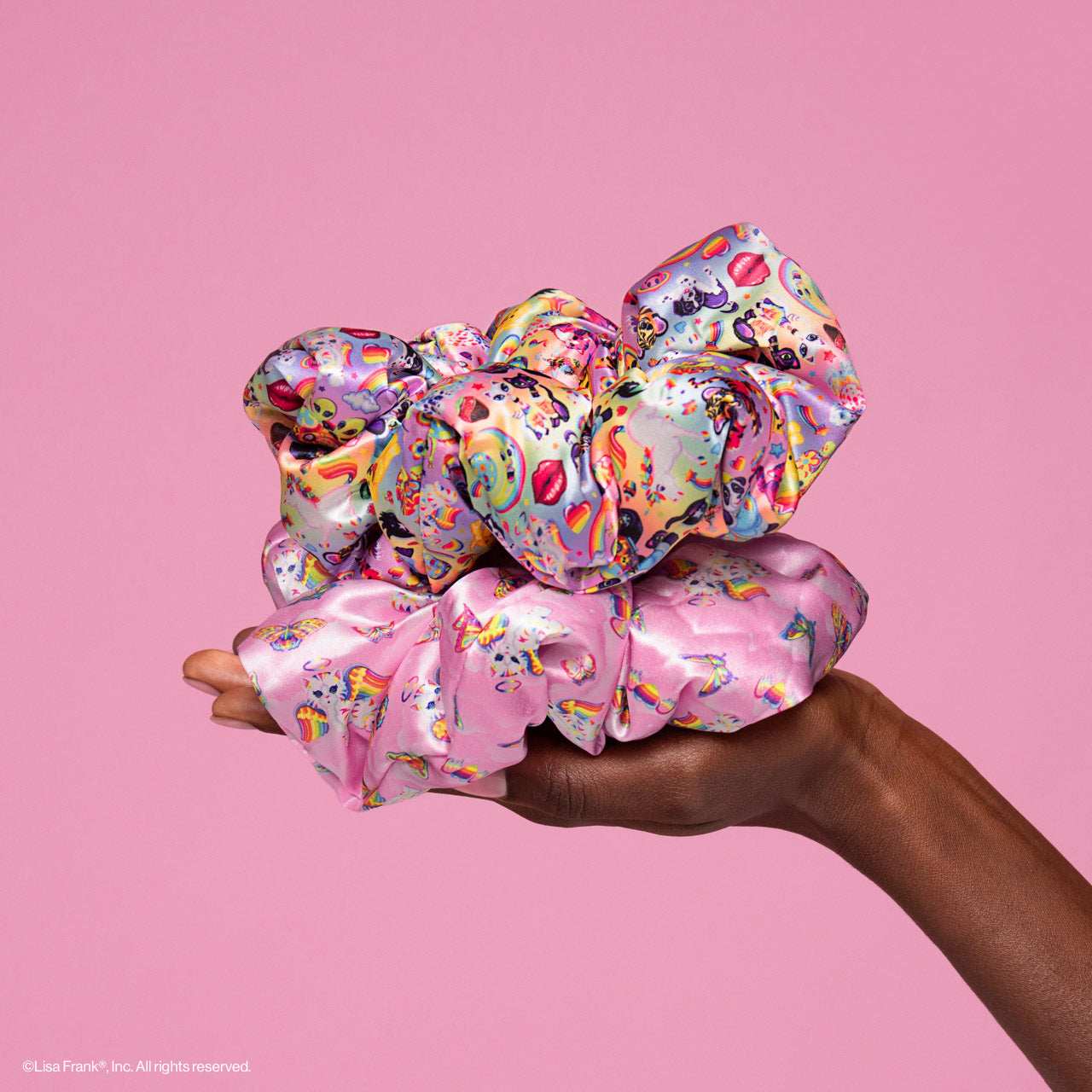 Lisa Frank x Kitsch Pillow Scrunchies® in Satin i | KITSCH