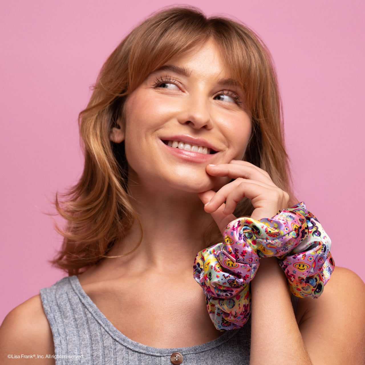 Lisa Frank x Kitsch Pillow Scrunchies® in Satin i | KITSCH