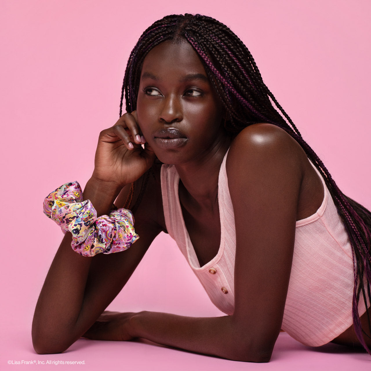 Lisa Frank x Kitsch Pillow Scrunchies® in Satin in The Fantastic