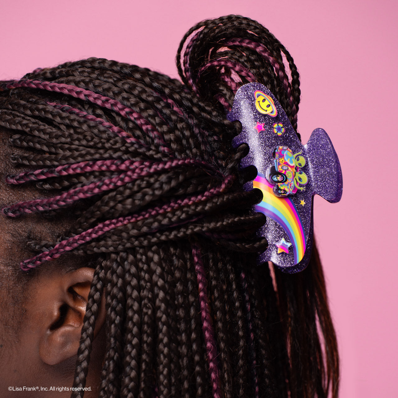 Lisa Frank x Kitsch Glitter Claw Clip - Zoomer & Zorbit | KITSCH