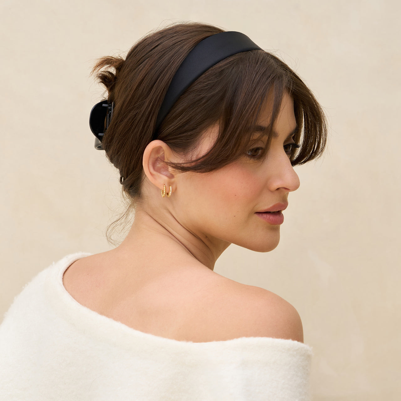 Black & Chocolate Satin & Velvet Headbands | KITSCH