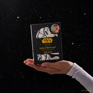 Star Wars™ & Kitsch Funda de almohada de satén de Darth Vader & Stormtroopers - King