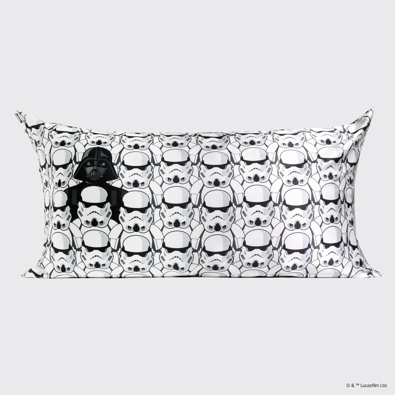 Star Wars™ & Kitsch Funda de almohada de satén de Darth Vader & Stormtroopers - King