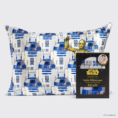 Star Wars™ & Kitsch  R2-D2 & C-3PO 디자인 새틴 베개 커버
