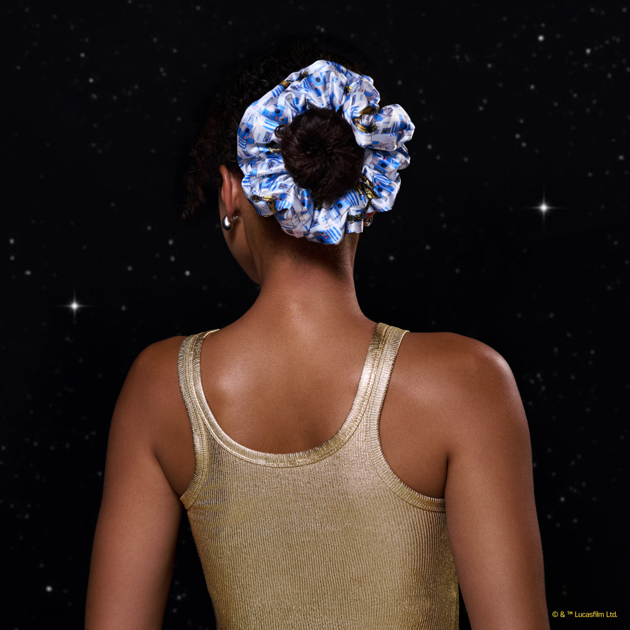 Star Wars™ & Kitsch Pillow Scrunchies® 새틴 소재 - R2-D2 & Stormtroopers