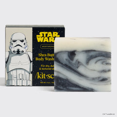 Star Wars™ & Kitsch Gel de baño hidratante sólido con manteca de karité - Stormtrooper Swirl