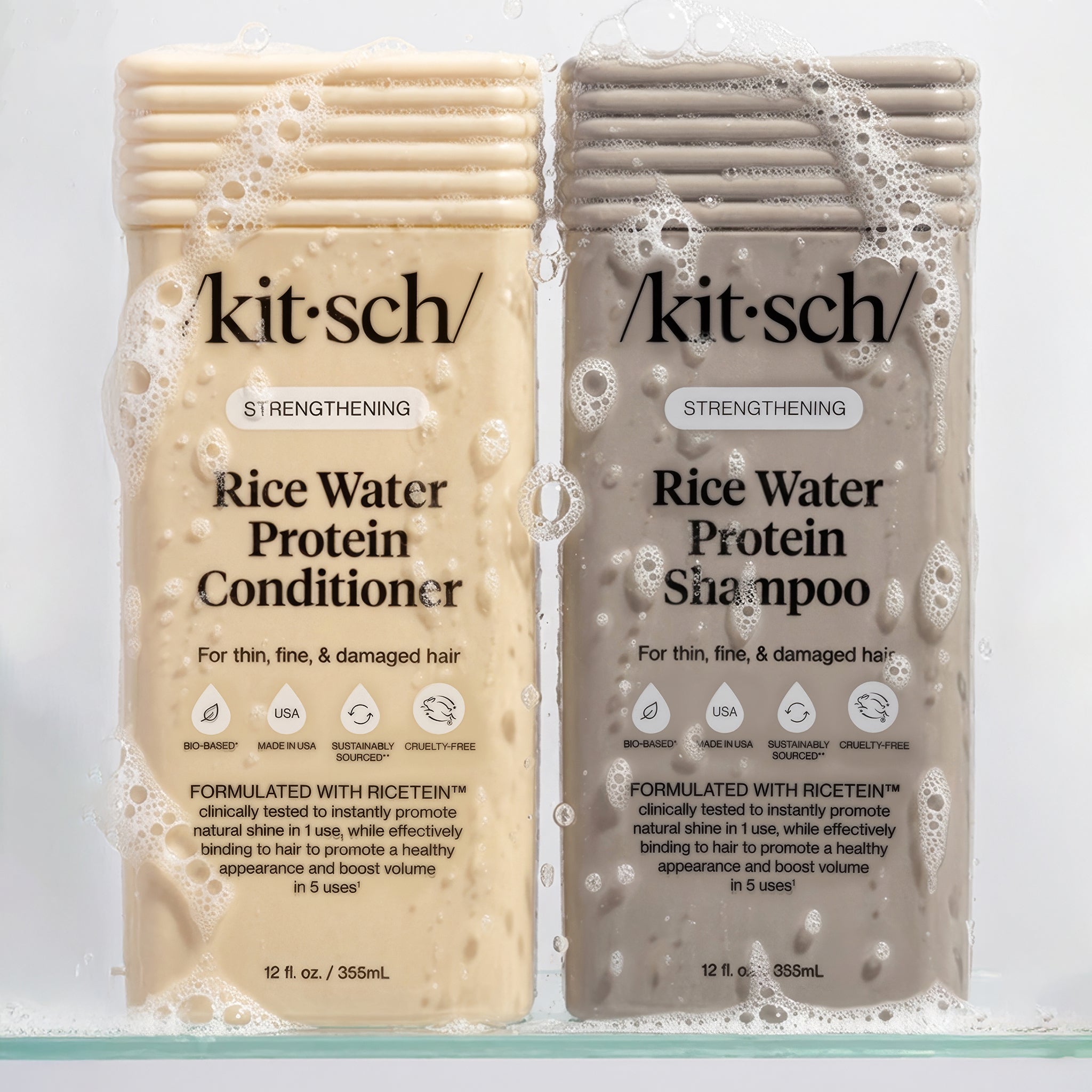ビジネス・経済 Kitsch rice water protein shampoo Strengthening Rice Water Shampoo & Conditioner Combo – KITSCH