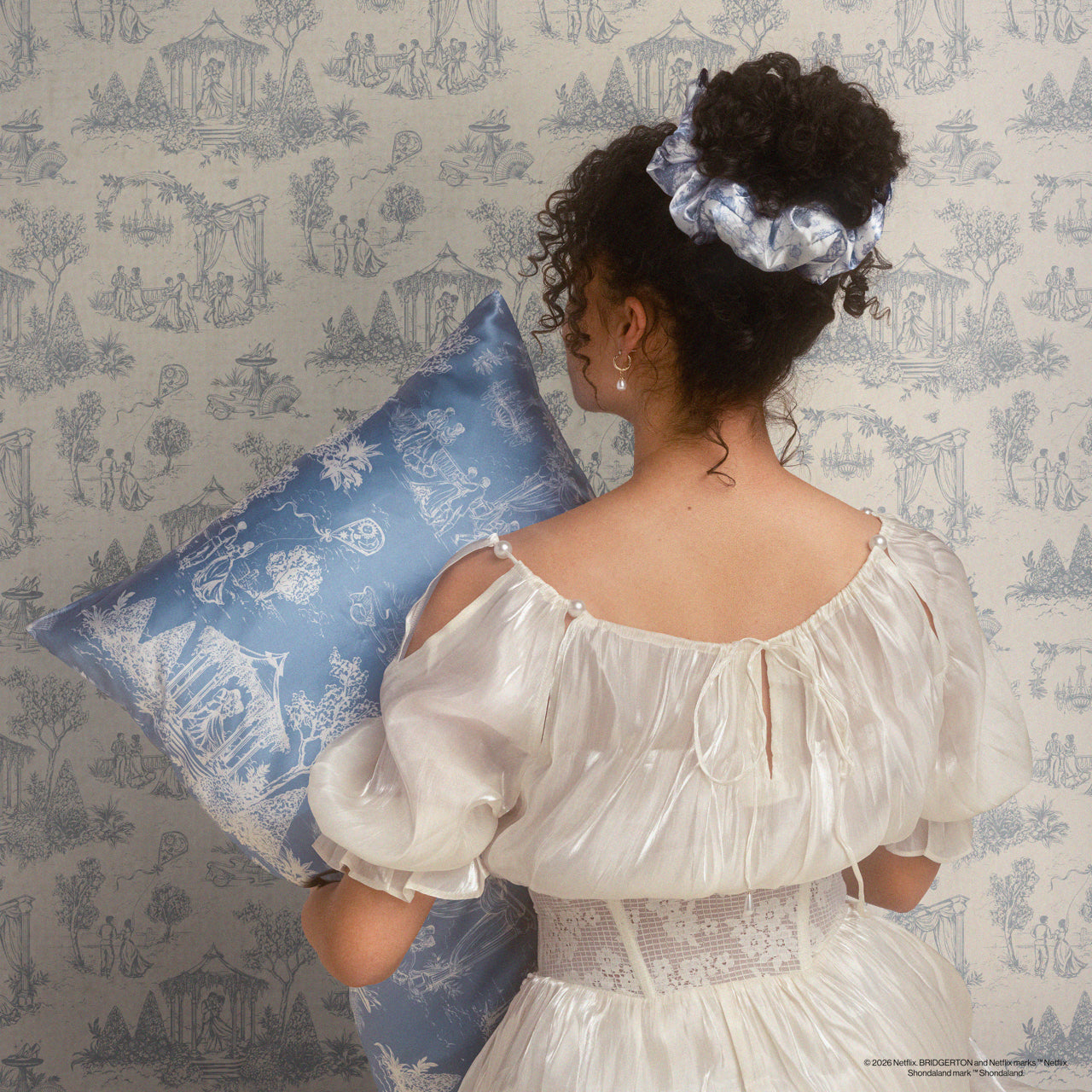 Bridgerton x Kitsch Satin Pillowcase in Garden To | KITSCH