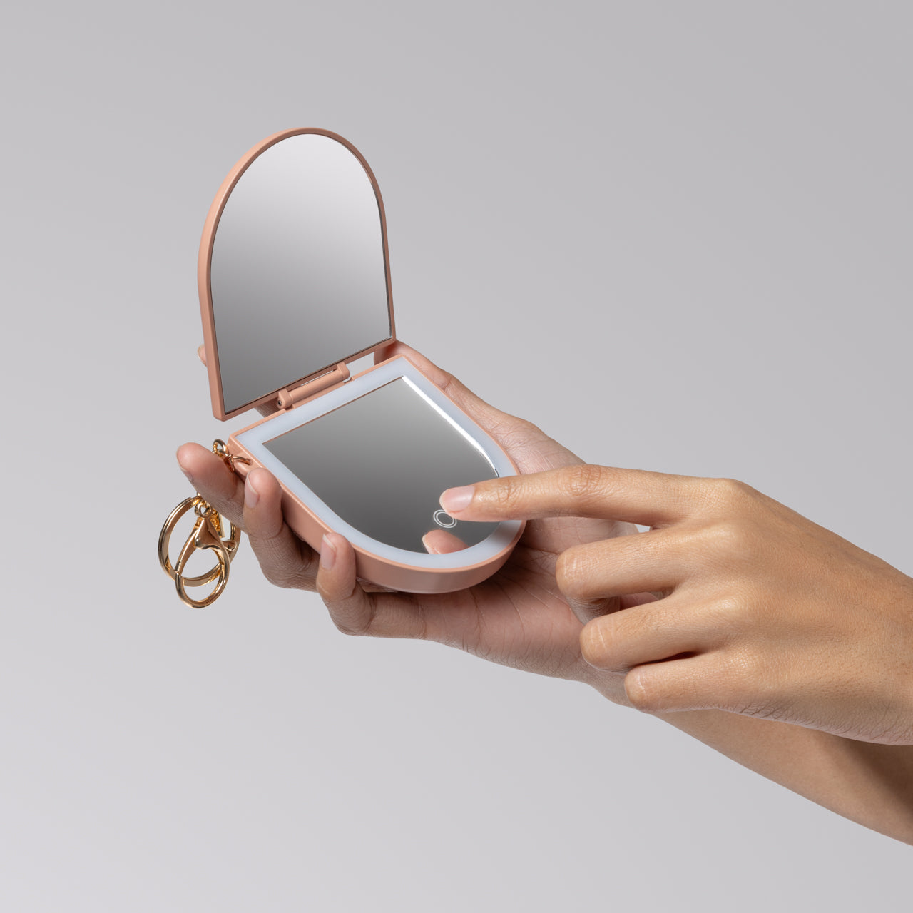 Terracotta Compact Mirror Keychain | KITSCH