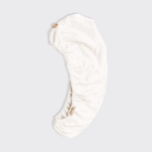 Organic Bamboo Hair Towel - White