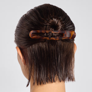 Pince plate courbée 2 pièces - Noir et écaille