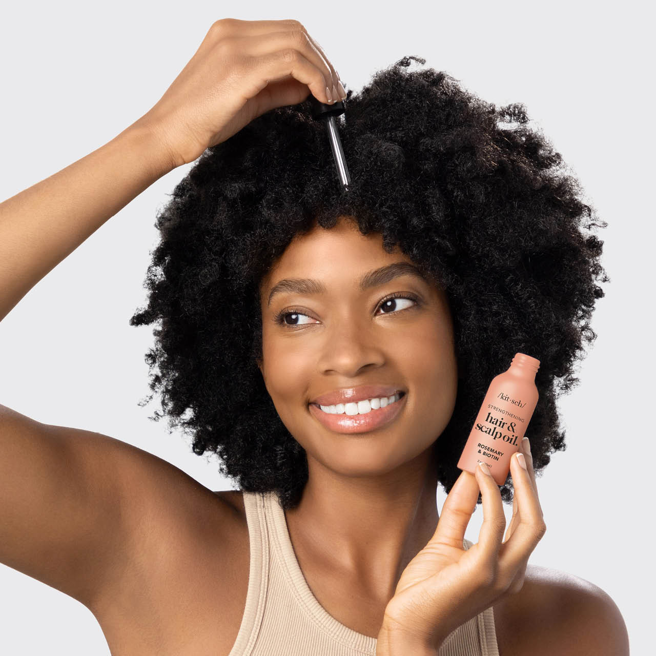Rosemary Scalp & Hair Strengthening Oil With Biotin – KITSCH