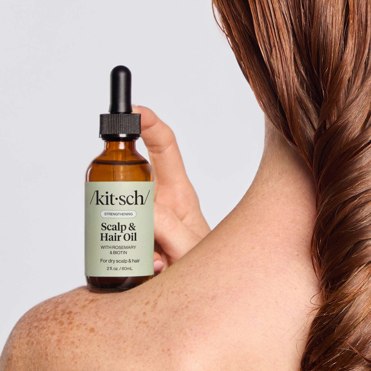 Olio rinforzante per cuoio capelluto e capelli al rosmarino con biotina